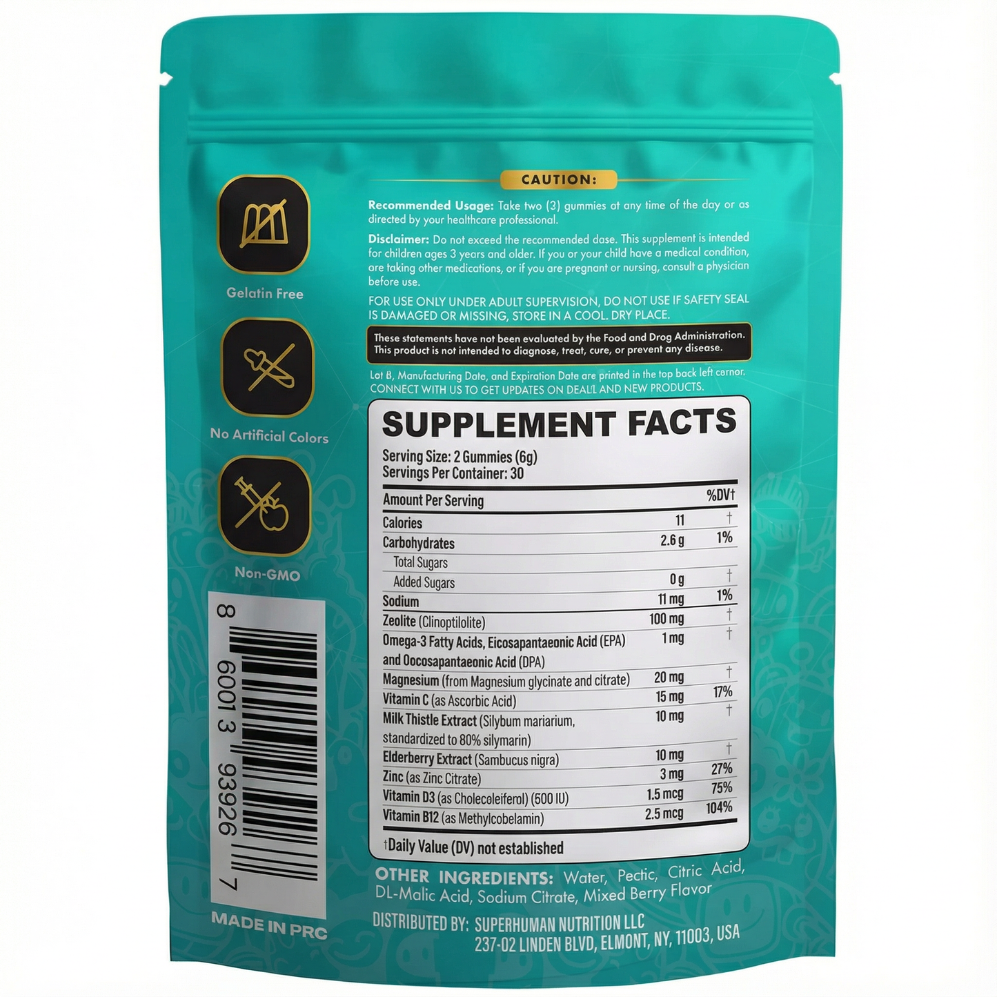 Zeolite Kids Detox Gummies